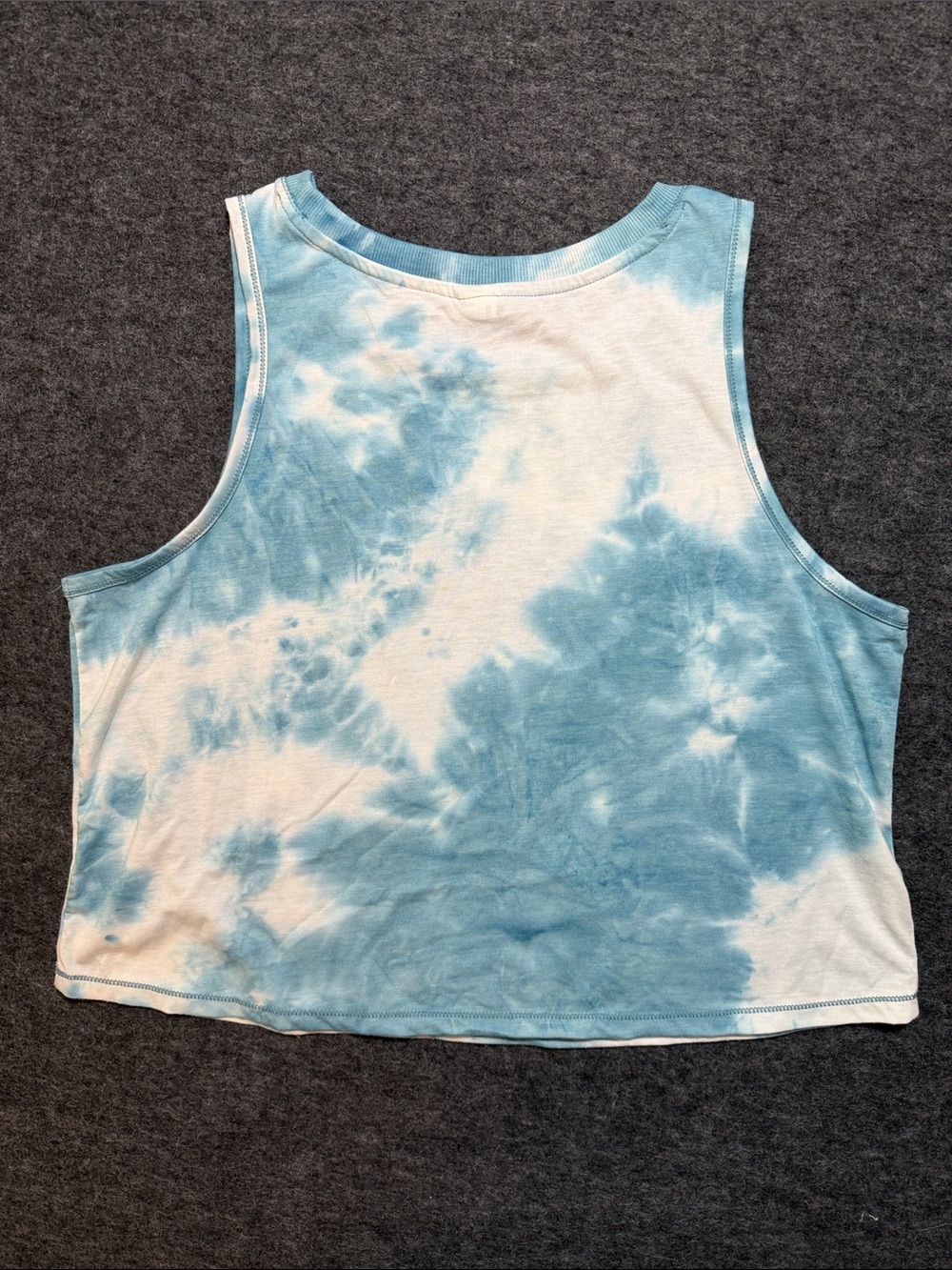 90 Degree By Reflex Sky Blue Tie-Dye Tank Top - Picture 3 of 5